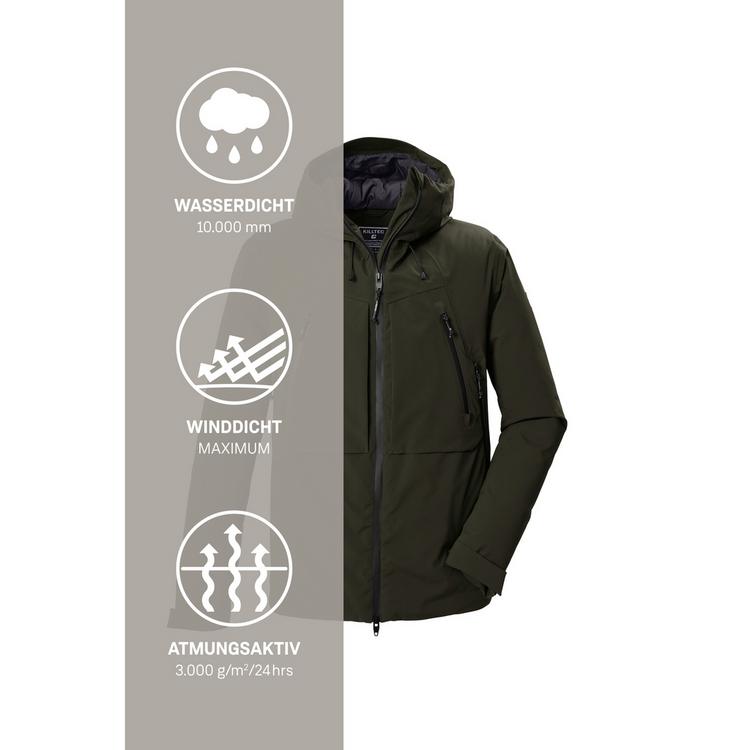 KILLTEC KILLTEC Funktionsjacke mit Kapuze Funktionsjacke Herren - Dunkeloliv111 - 4 | SportScheck