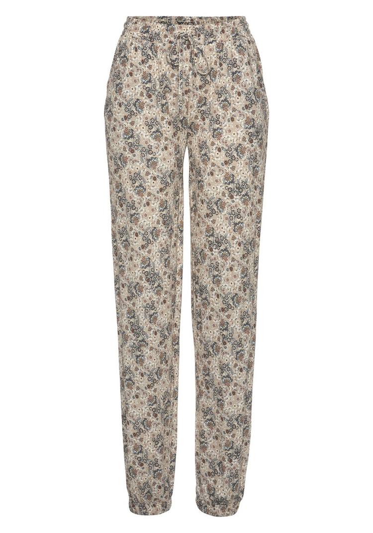 Vivance Vivance Jerseyhose Printhose Damen - beige-bedruckt - 0 | SportScheck