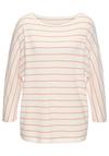 Vivance 3/4-Arm-Shirt Longshirt Damen - wei&szlig;, apricot