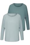 Vivance Langarmshirt Langarmshirt Damen - mint, eukalyptus
