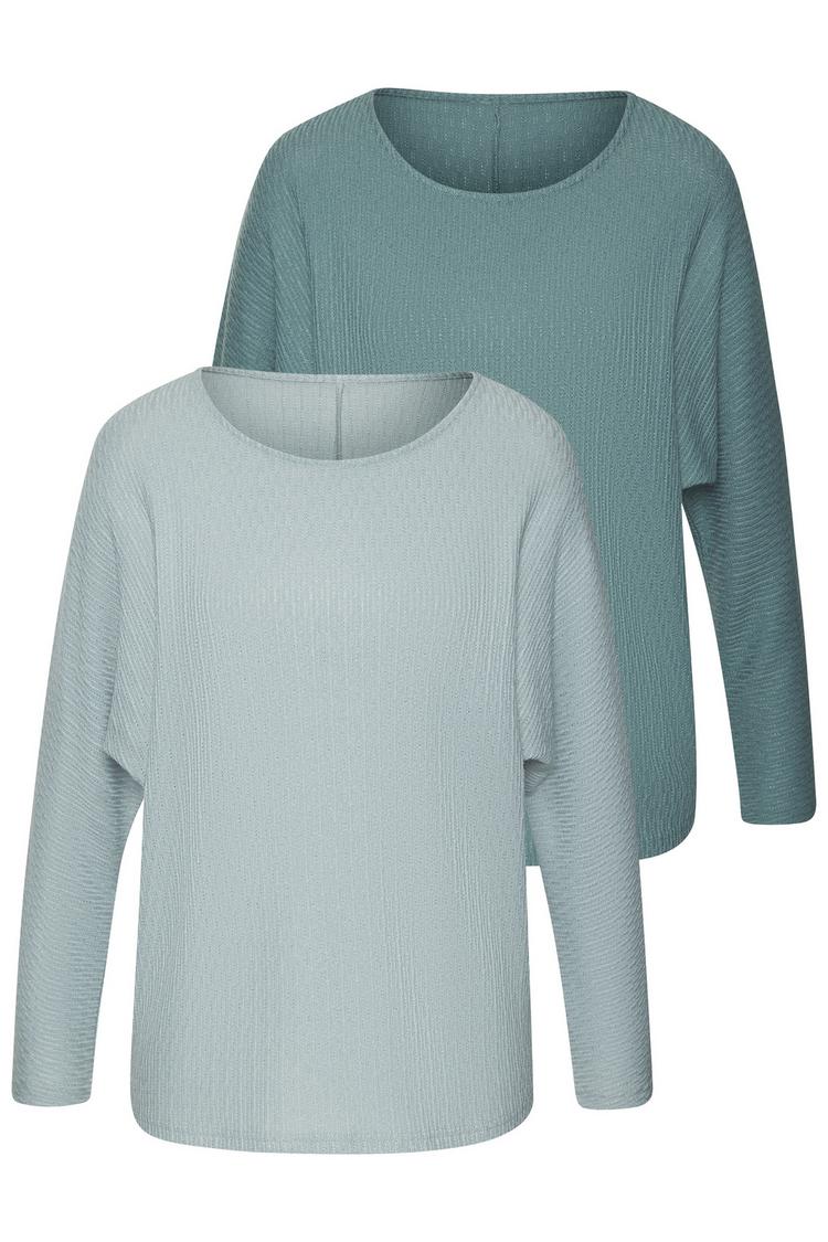 Vivance Vivance Langarmshirt Langarmshirt Damen - mint, eukalyptus - 0 | SportScheck