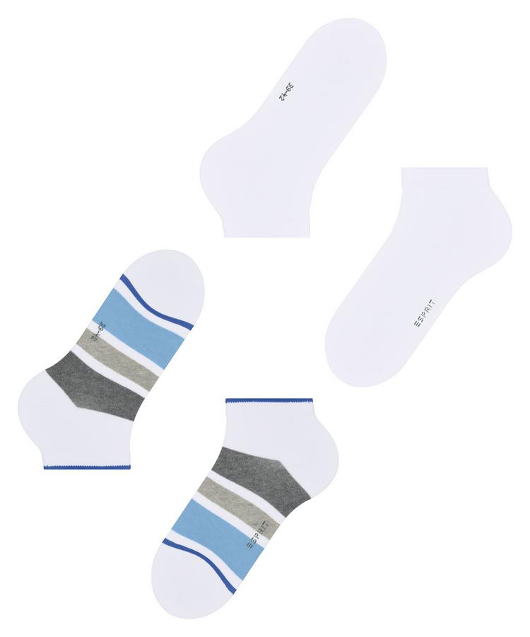ESPRIT ESPRIT Fresh Stripe SN  2-Pack Socken Herren - white (2000) - 2 | SportScheck