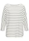 Vivance 3/4-Arm-Shirt Longshirt Damen - wei&szlig; - schwarz