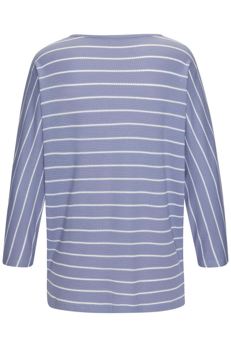 Vivance Vivance 3/4-Arm-Shirt Longshirt Damen - blau, wei&szlig; - 0 | SportScheck