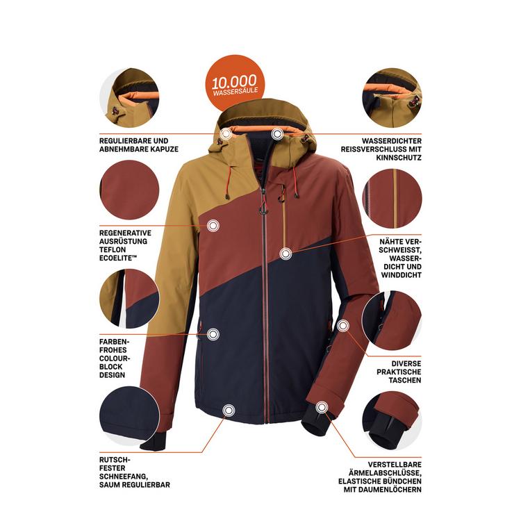 KILLTEC KILLTEC Funktionsjacke mit abzippbarer Kapuze Skijacke Herren - Gelb7015 - 3 | SportScheck