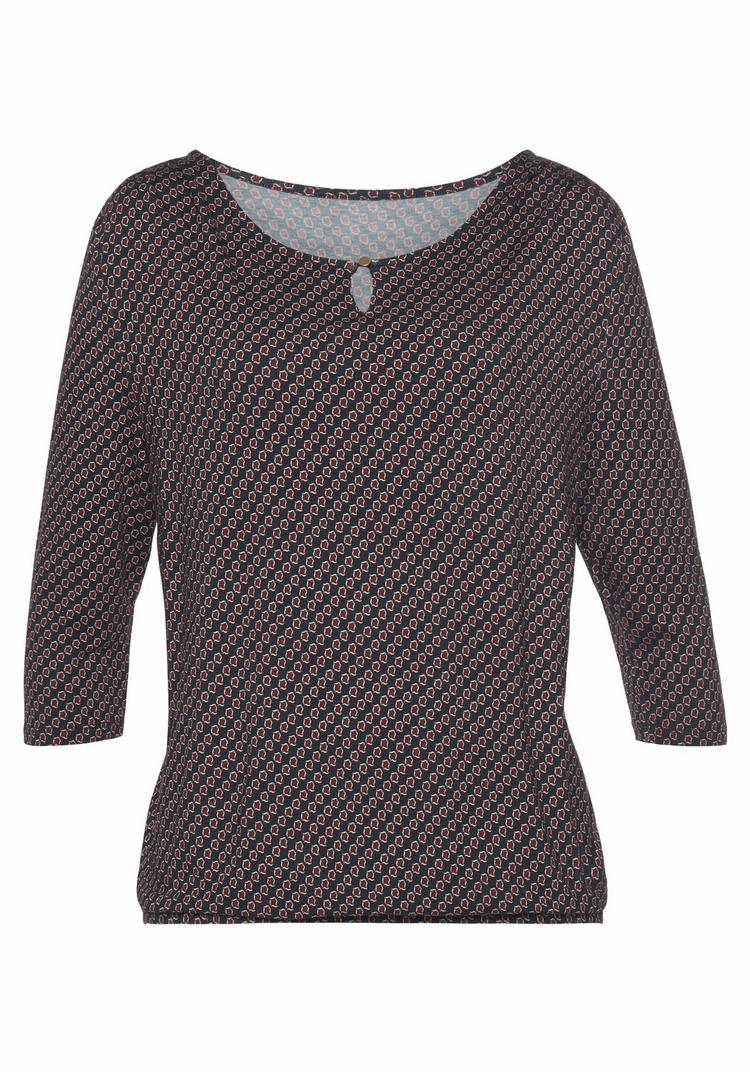 Vivance by Lascana Vivance by Lascana 3/4-Arm-Shirt Longshirt Damen - navy - 0 | SportScheck