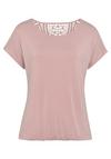 Vivance by Lascana Kurzarmshirt T-Shirt Damen - rose