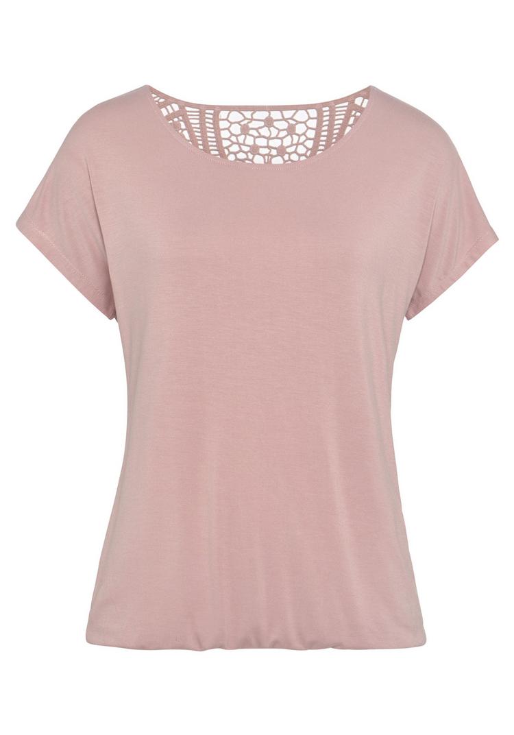 Vivance by Lascana Vivance by Lascana Kurzarmshirt T-Shirt Damen - rose - 0 | SportScheck