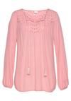 Lascana Crepebluse Langarmbluse Damen - mauve