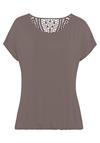 Vivance by Lascana Kurzarmshirt T-Shirt Damen - taupe