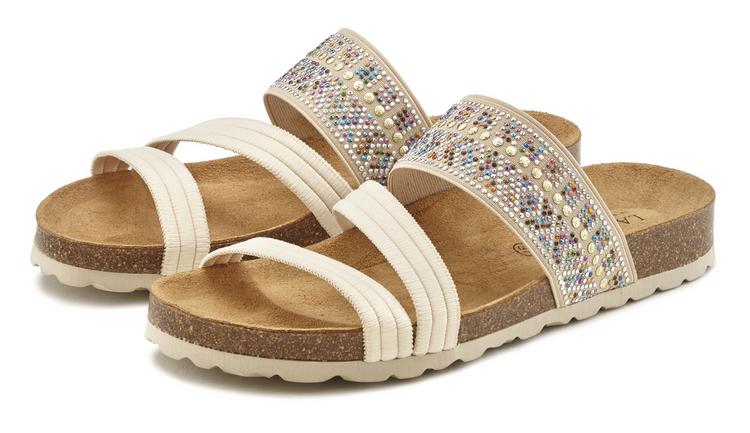 Lascana Lascana Pantolette Sandalen Damen - beige - 0 | SportScheck
