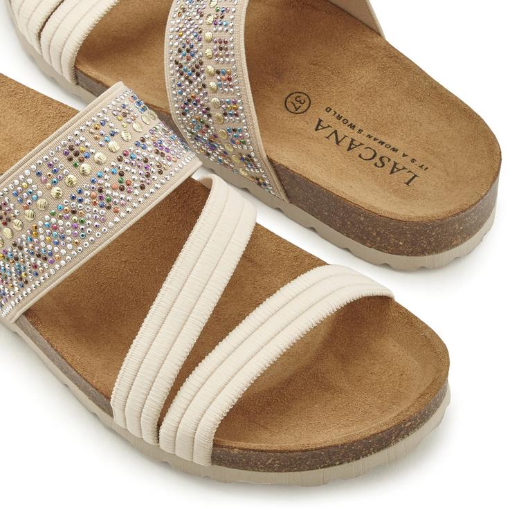 Lascana Lascana Pantolette Sandalen Damen - beige - 1 | SportScheck
