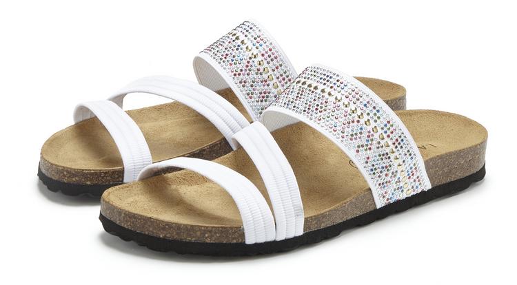 Lascana Lascana Pantolette Sandalen Damen - wei&szlig; - 0 | SportScheck