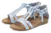 Lascana Sandale Sandalen Damen - hellblau