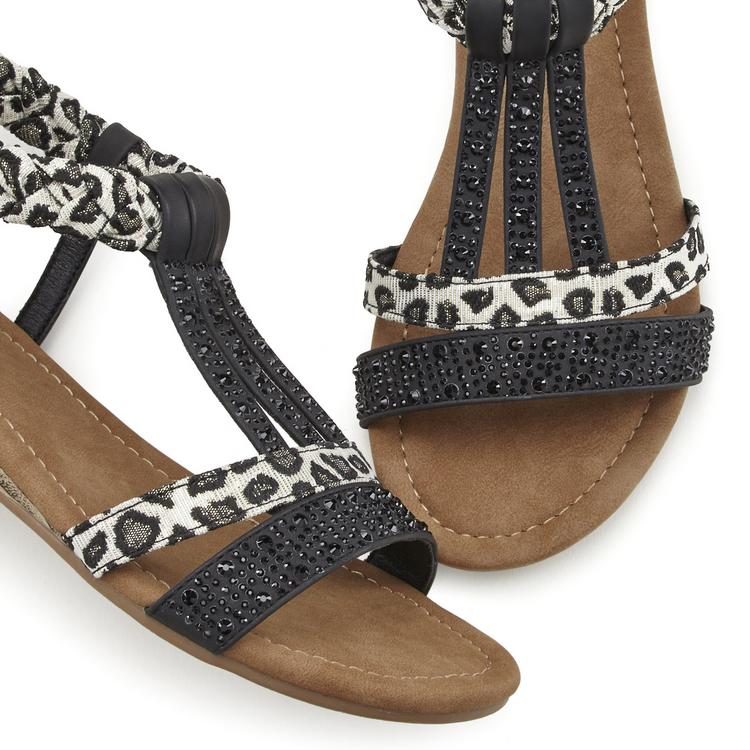 Lascana Lascana Sandale Sandalen Damen - schwarz - leo - 1 | SportScheck