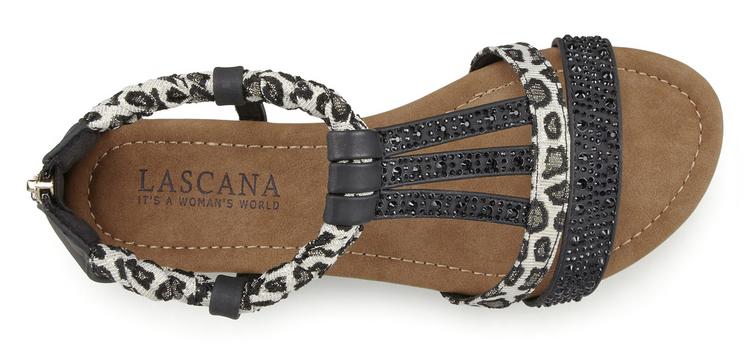Lascana Lascana Sandale Sandalen Damen - schwarz - leo - 3 | SportScheck