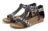 Lascana Sandale Sandalen Damen - schwarz/zebra