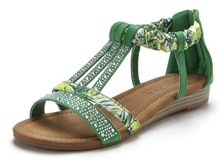 Lascana Lascana Sandale Sandalen Damen - gr&uuml;n - 2 | SportScheck