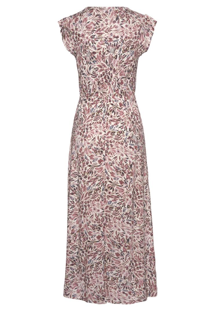 Vivance Vivance Maxikleid Maxikleid Damen - creme-mauve bedruckt - 0 | SportScheck