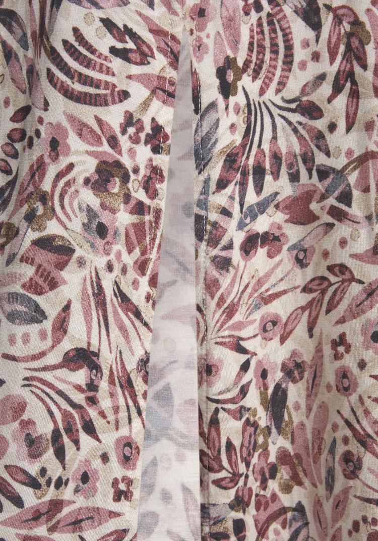 Vivance Vivance Maxikleid Maxikleid Damen - creme-mauve bedruckt - 0 | SportScheck