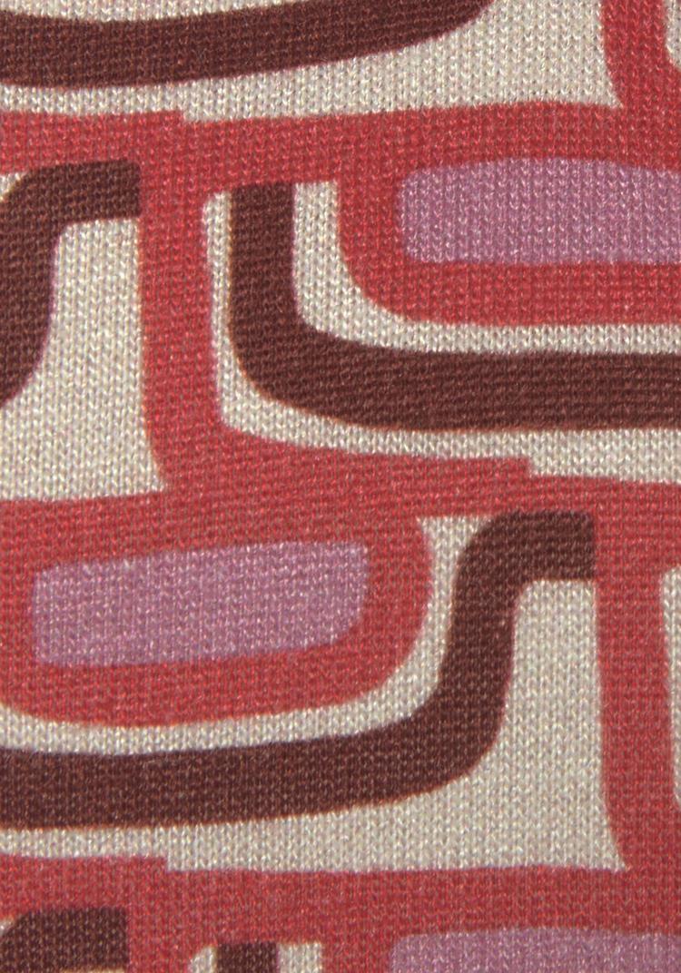 Vivance Vivance Strandtop T-Shirt Damen - beige-rot bedruckt - 1 | SportScheck
