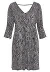 Vivance Jerseykleid Jerseykleid Damen - schwarz-wei&szlig; bedruckt