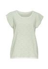 Vivance Kurzarmshirt T-Shirt Damen - creme-gr&uuml;n