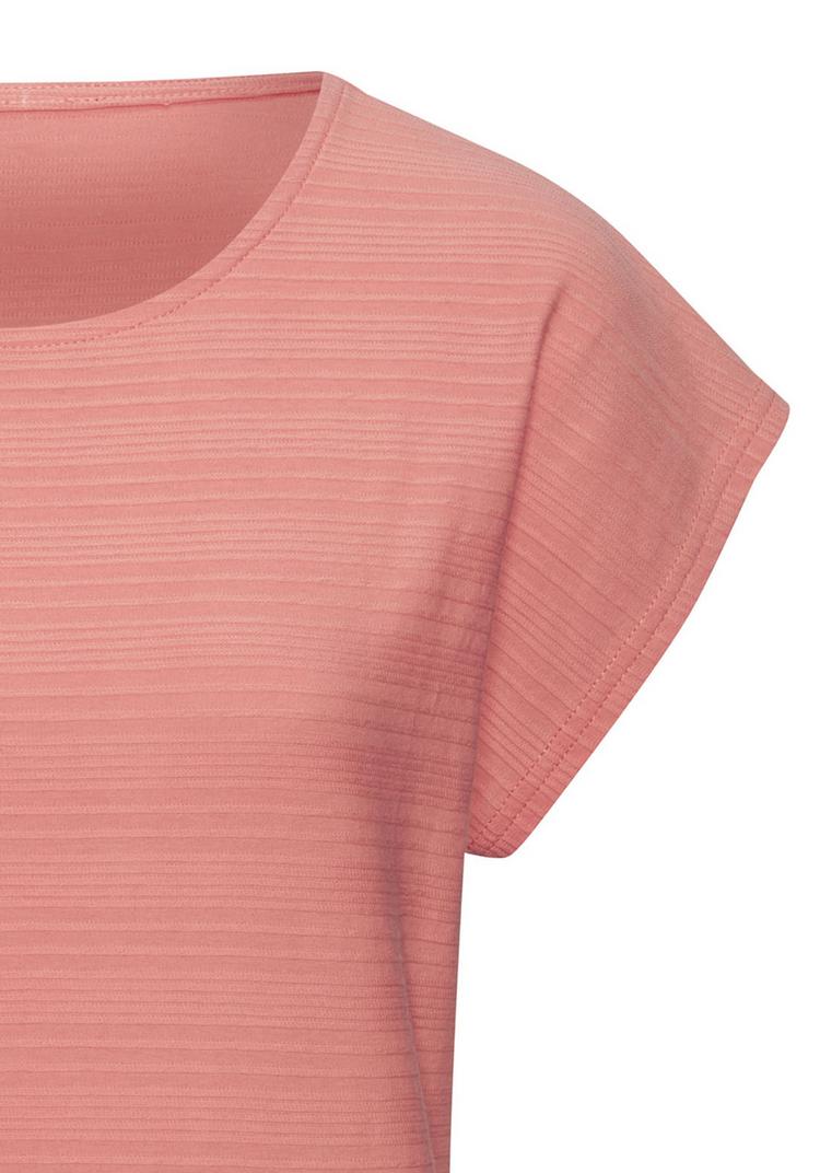 Vivance Vivance Kurzarmshirt T-Shirt Damen - apricot, navy - 1 | SportScheck