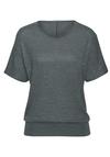 Vivance Kurzarmshirt T-Shirt Damen - graugr&uuml;n