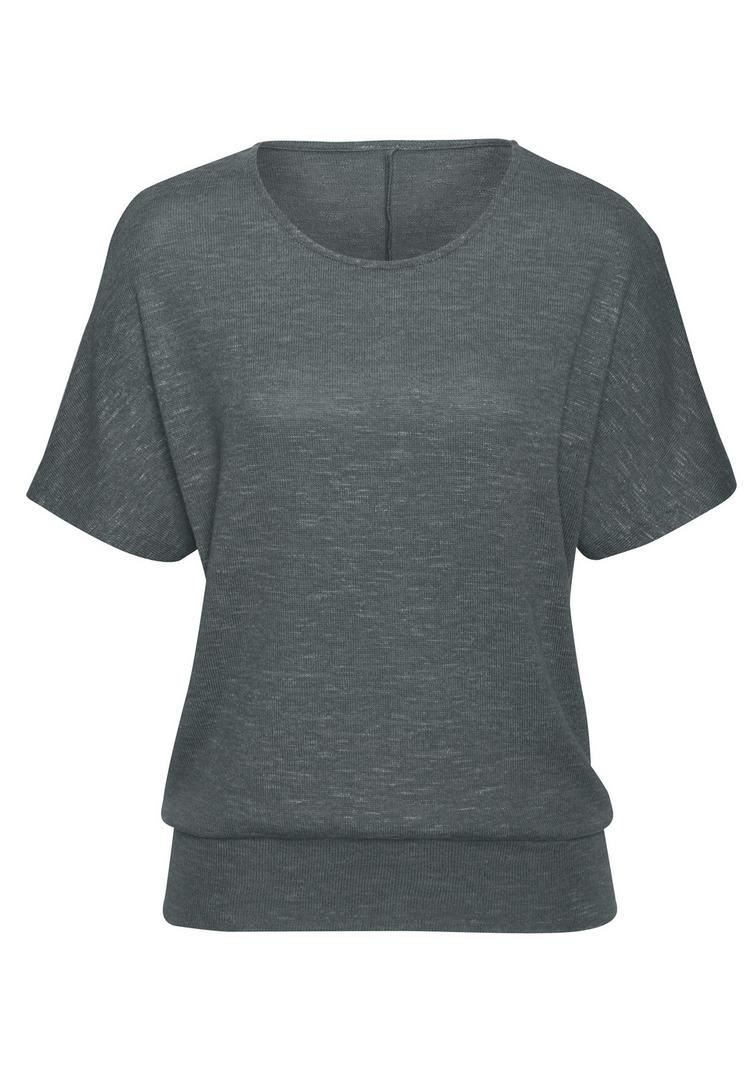 Vivance Vivance Kurzarmshirt T-Shirt Damen - graugr&uuml;n - 0 | SportScheck