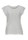 Vivance Kurzarmshirt T-Shirt Damen - creme-rauchblau
