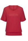 Vivance Kurzarmshirt T-Shirt Damen - korallenrot
