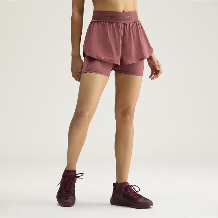 adidas adidas adidas by Stella McCartney Training Funktionsshorts Damen - Burgundy - 0 | SportScheck