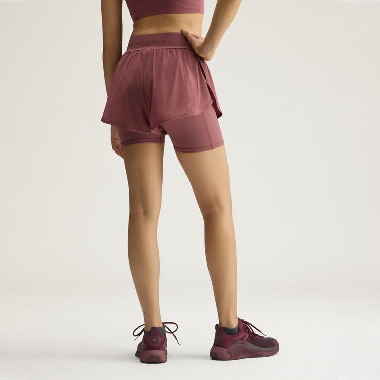 adidas adidas adidas by Stella McCartney Training Funktionsshorts Damen - Burgundy - 1 | SportScheck