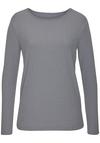 Vivance Langarmshirt Langarmshirt Damen - graublau