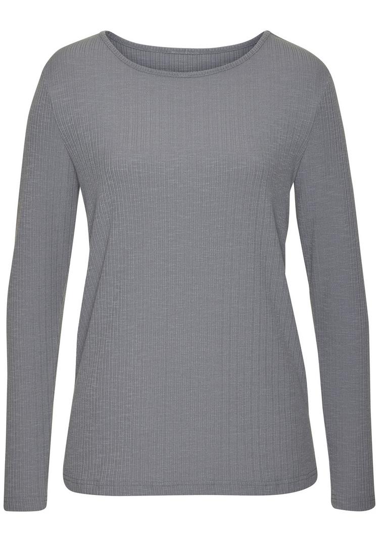 Vivance Vivance Langarmshirt Langarmshirt Damen - graublau - 0 | SportScheck
