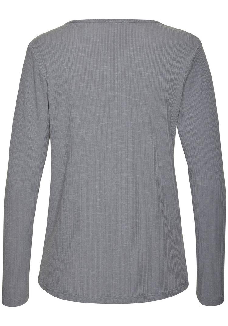 Vivance Vivance Langarmshirt Langarmshirt Damen - graublau - 0 | SportScheck