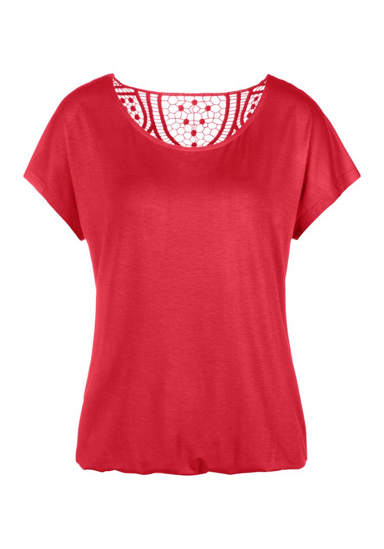 Vivance Vivance Kurzarmshirt T-Shirt Damen - rot, navy - 1 | SportScheck