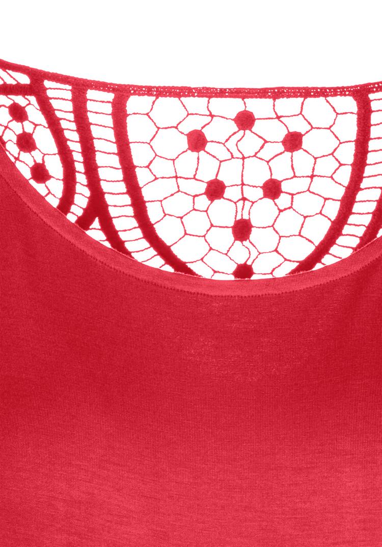 Vivance Vivance Kurzarmshirt T-Shirt Damen - rot, navy - 2 | SportScheck
