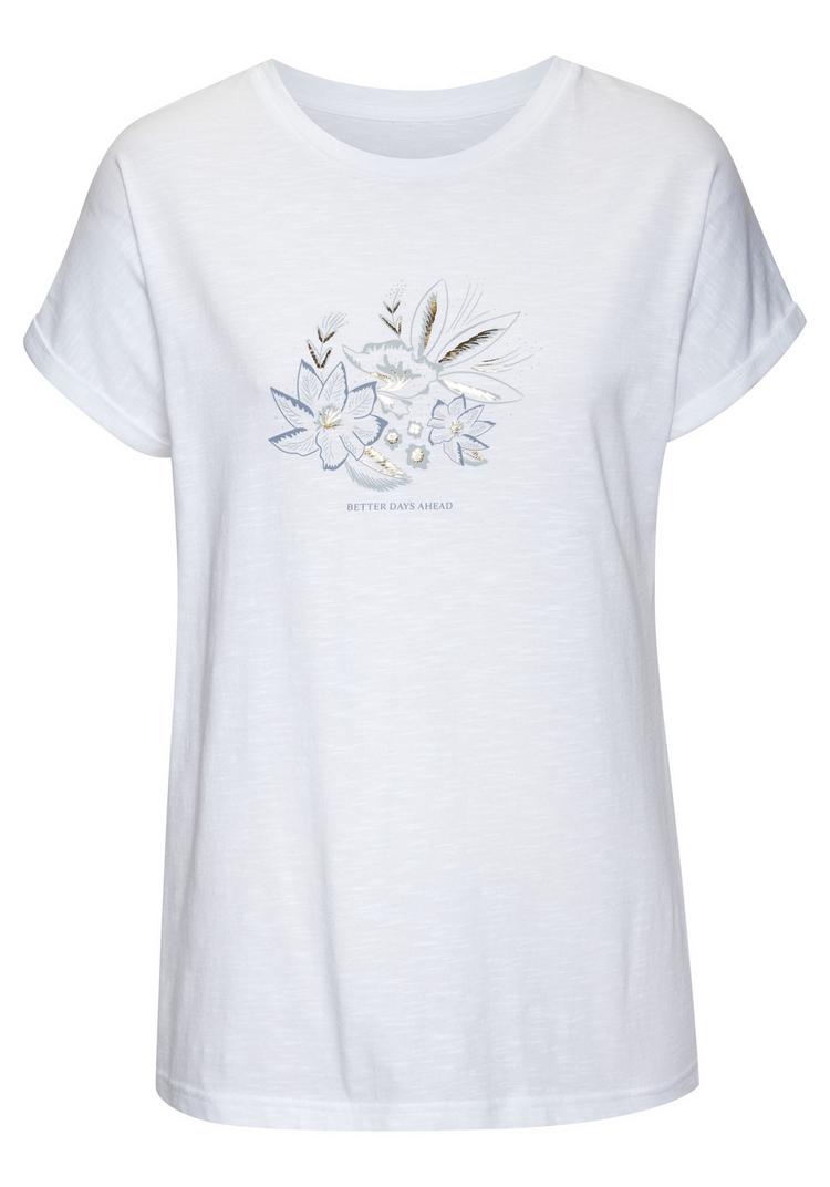 Vivance Vivance T-Shirt T-Shirt Damen - wei&szlig; bedruckt - 0 | SportScheck