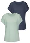 Vivance Kurzarmshirt T-Shirt Damen - mint, blau