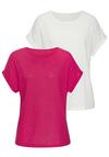 Vivance T-Shirt T-Shirt Damen - koralle - creme