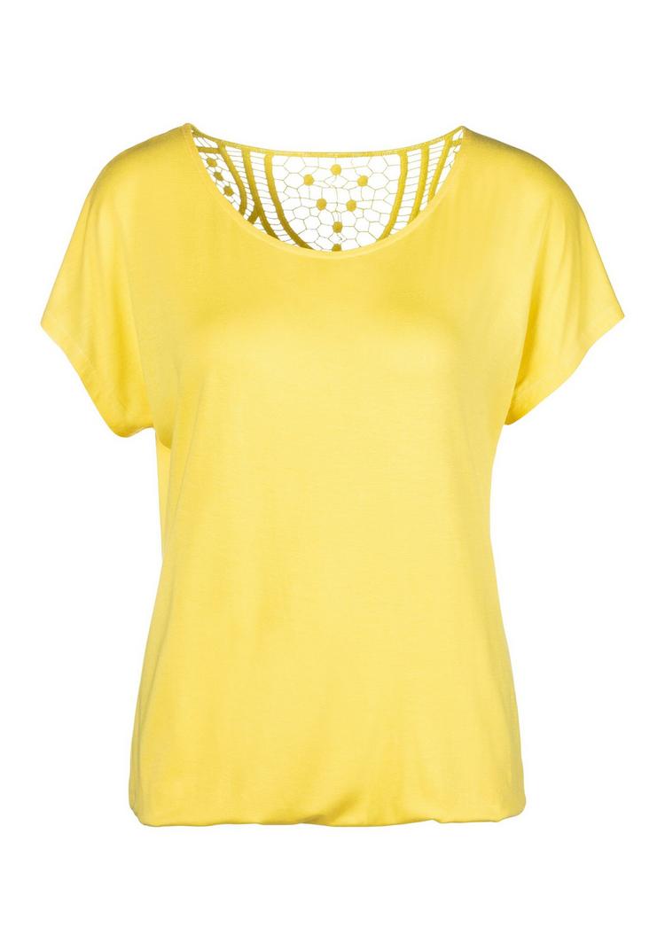 Vivance Vivance Kurzarmshirt T-Shirt Damen - gelb, creme - 0 | SportScheck