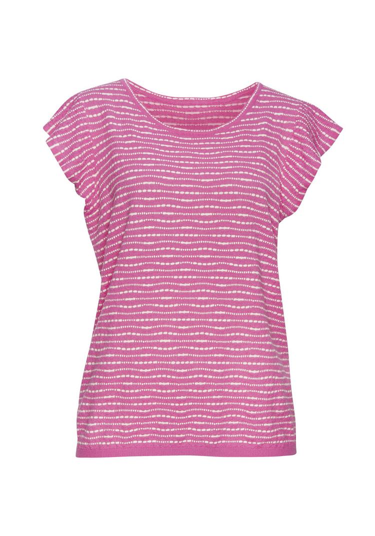 Vivance Vivance Kurzarmshirt T-Shirt Damen - pink-creme - 0 | SportScheck