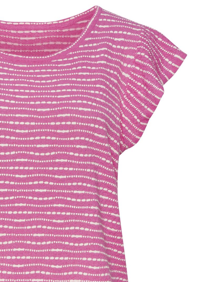 Vivance Vivance Kurzarmshirt T-Shirt Damen - pink-creme - 0 | SportScheck