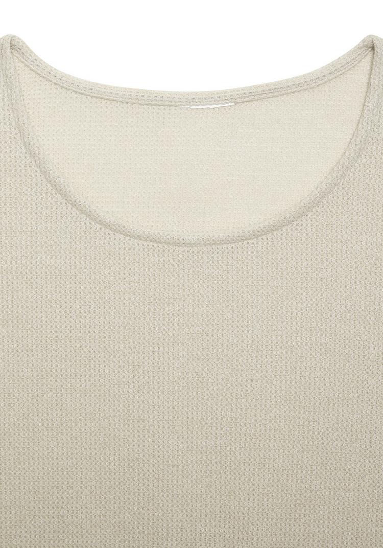 Vivance Vivance Langarmshirt Langarmshirt Damen - sand - 0 | SportScheck