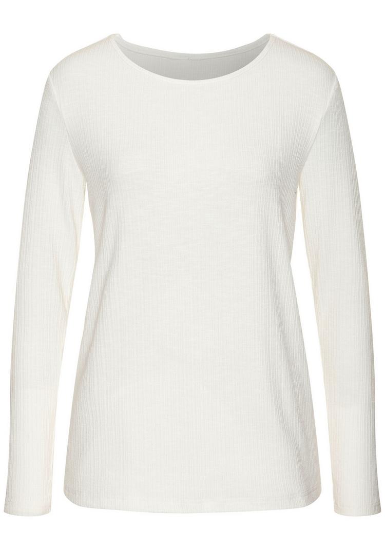 Vivance Vivance Langarmshirt Langarmshirt Damen - creme - 0 | SportScheck