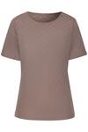 Vivance Kurzarmshirt T-Shirt Damen - taupe