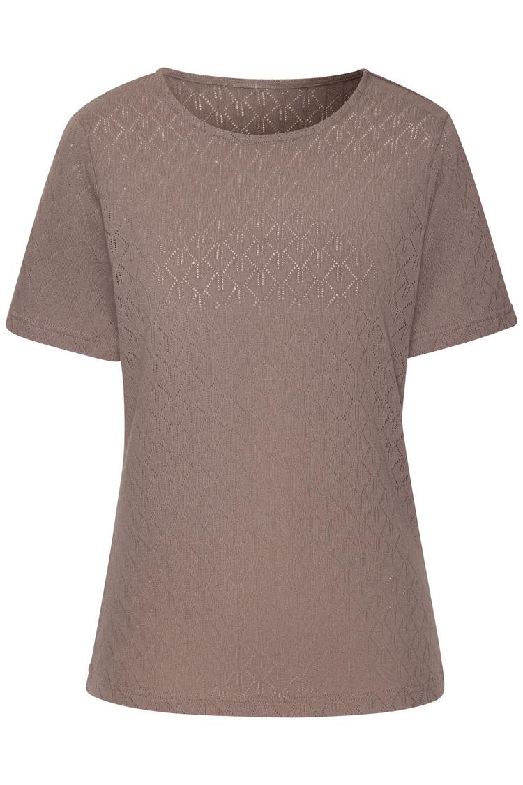 Vivance Vivance Kurzarmshirt T-Shirt Damen - taupe - 0 | SportScheck