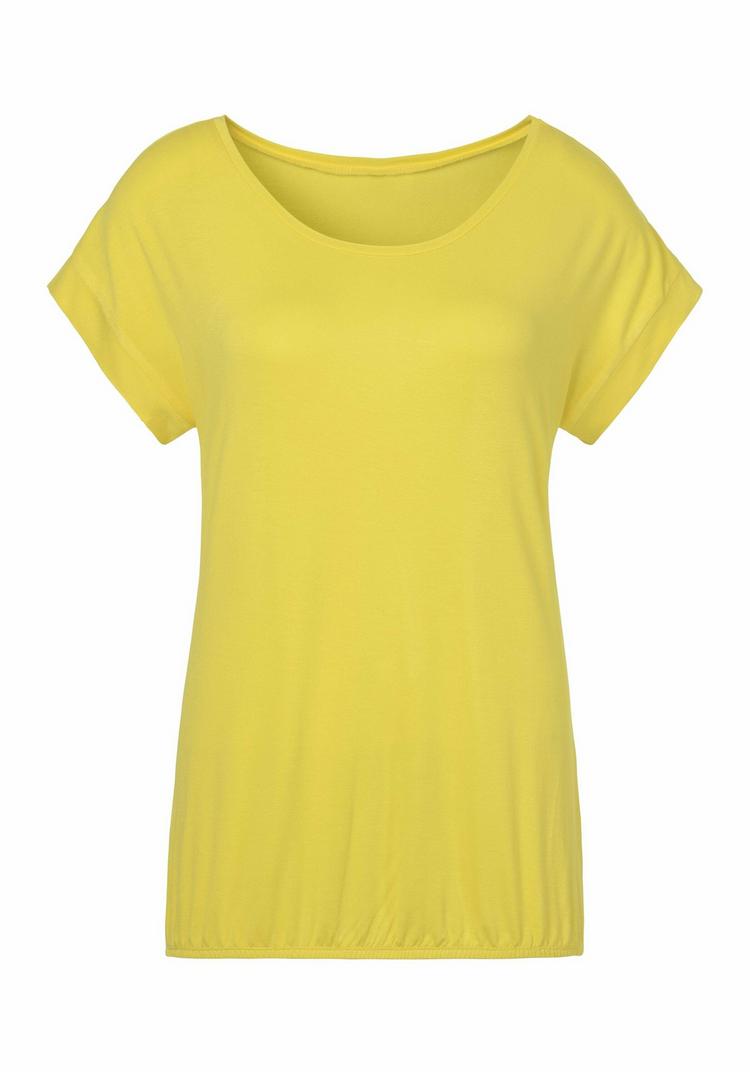 Vivance Vivance Kurzarmshirt T-Shirt Damen - gelb, creme - 0 | SportScheck
